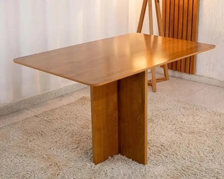 Mesa Salinas 120x80 Tampo Londres MDF sem Vidro Cel Moveis — Cinamomo