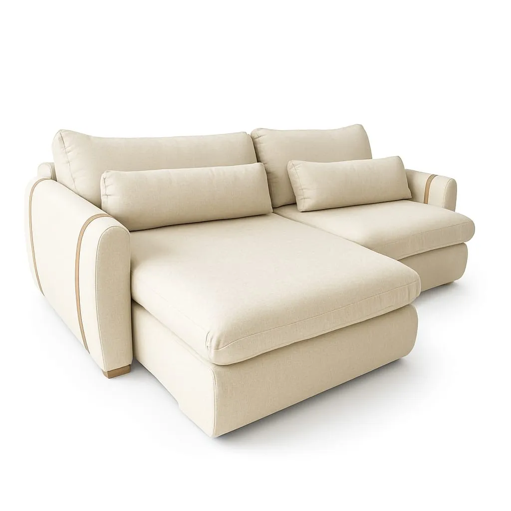 Sofa Cama Retratil Reclinavel Zeus/Theo 230 2x100 + Braco 15cm Linho Azul Marinho 16 Idealle — Sofá Zeus/Theo 230 - Linho Bege 01