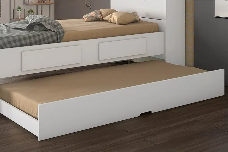 Beliche Indy Fit Cinamomo.Off White Conquista Moveis — Cama Auxliar Premium II Fit - Branco