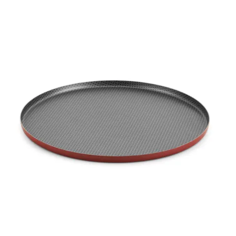 Assadeira Enjoi para Pizza 35cm Antiaderente Vermelho Alegrete