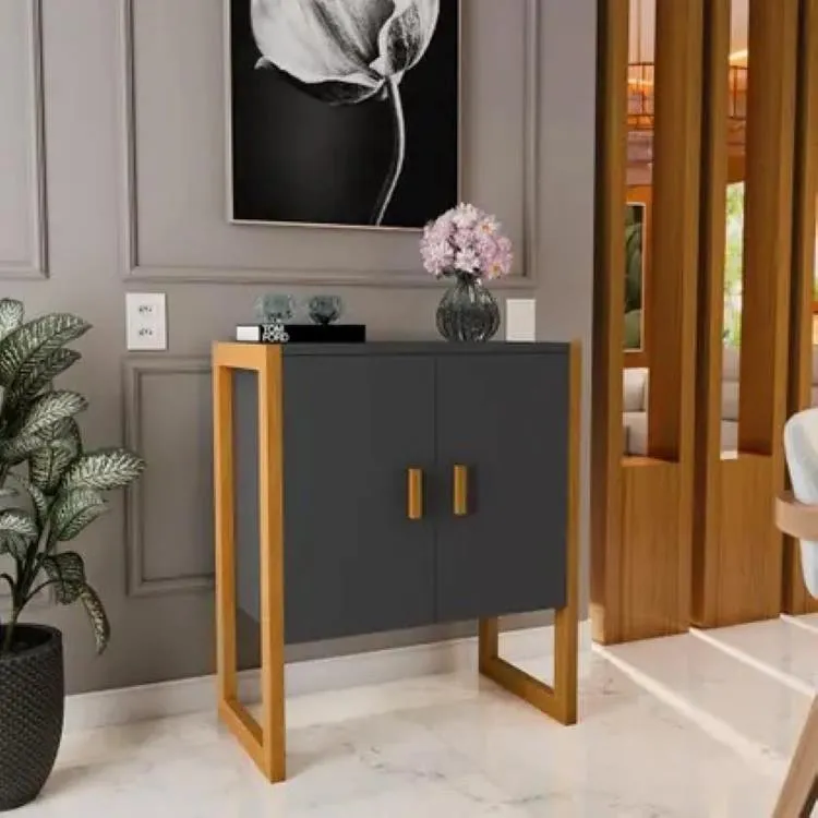 Buffet Diamond 2P Maria Moveis — Preto