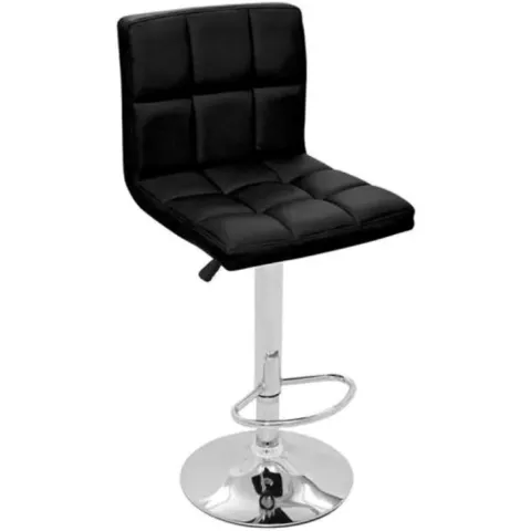 Banqueta Bar Stool Comfort Preta Bulk