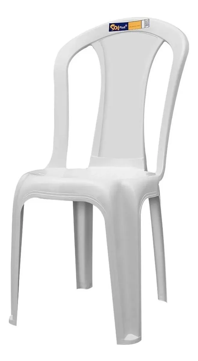 Cadeira Plastica Bistro Pratagi Branco SolPlast — Cadeira Bistrô Patagi Branco