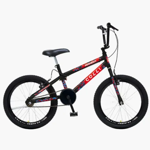 Bicicleta Infantil Colli Max Boy Cross Aro 20 Preto Fosco Cod 206.11D EM Colli