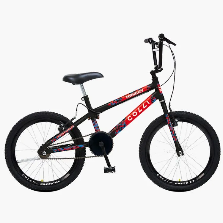 Bicicleta Infantil Colli Max Boy Cross Aro 20 Preto Fosco Cod 206.11D EM Colli — Bicicleta Max Boy Cross - Preto Frsco