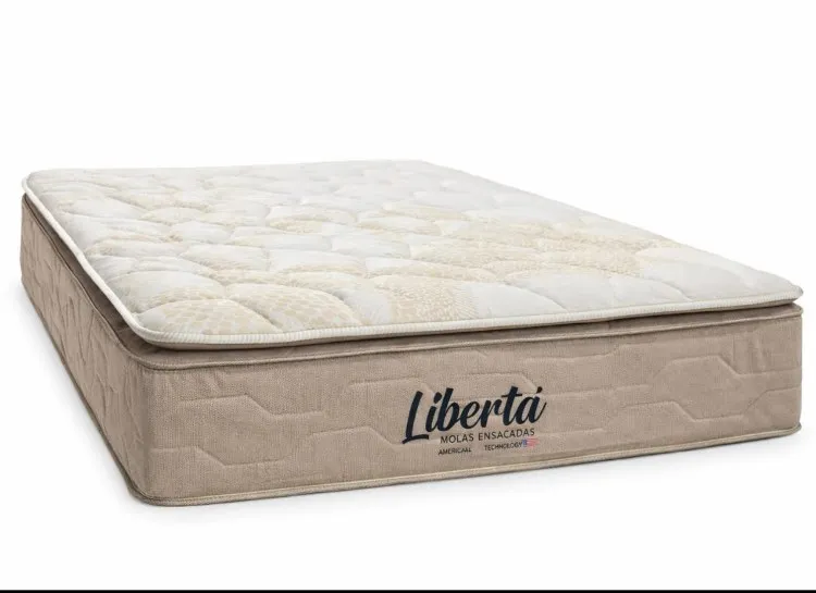 Colchao Casal Liberta Molas Enscadas com Pillow 138x188x32 InovaFlex — Colchão Casal Libertá - 138x188x32