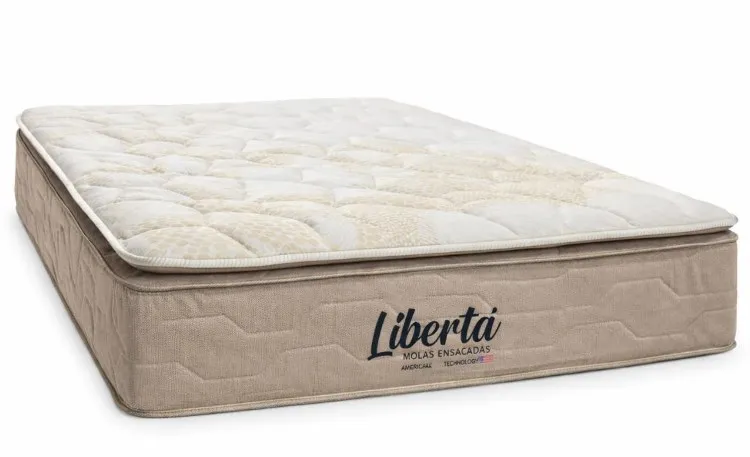 Colchao Casal Liberta Molas Enscadas com Pillow 138x188x32 InovaFlex — Colchão Queen Libertá - 158x198x32
