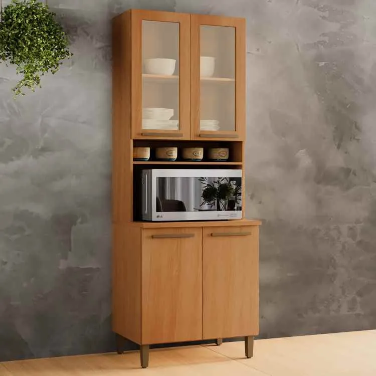 Paneleiro Premium 70 4P1N Cinamomo Arte Moveis — Paneleiro Premium - Cinamomo