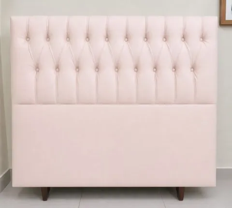 Cabeceira Casal Venus 140 Modelo 014 Courino Duna Rose SR Movelaria