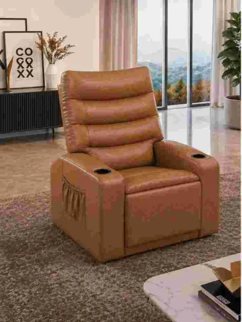 Poltrona do Papai Siena Ref 14 Courino Caramelo 2606-A Luxury