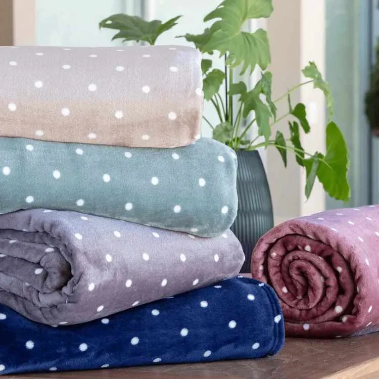 Cobertor Queen Flannel Poa 220x240 Sortidos Corttex — Cores Sortidas