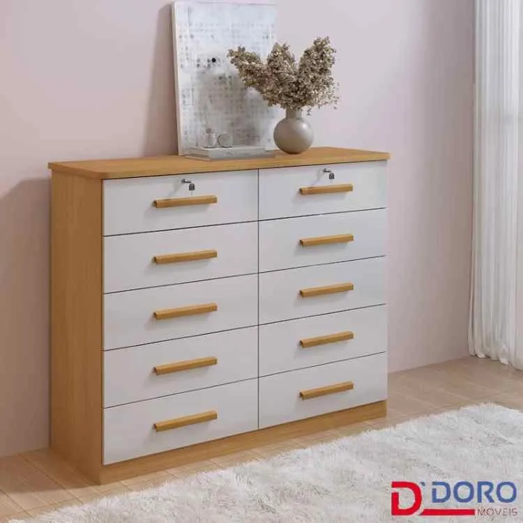 Comoda Ryad 10G D Doro — Cinamomo/Off White