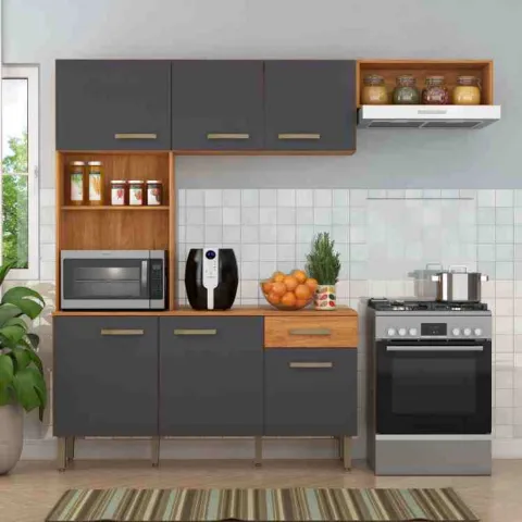 CN10.Cozinha Compacta Nina 6P1G Fellicci
