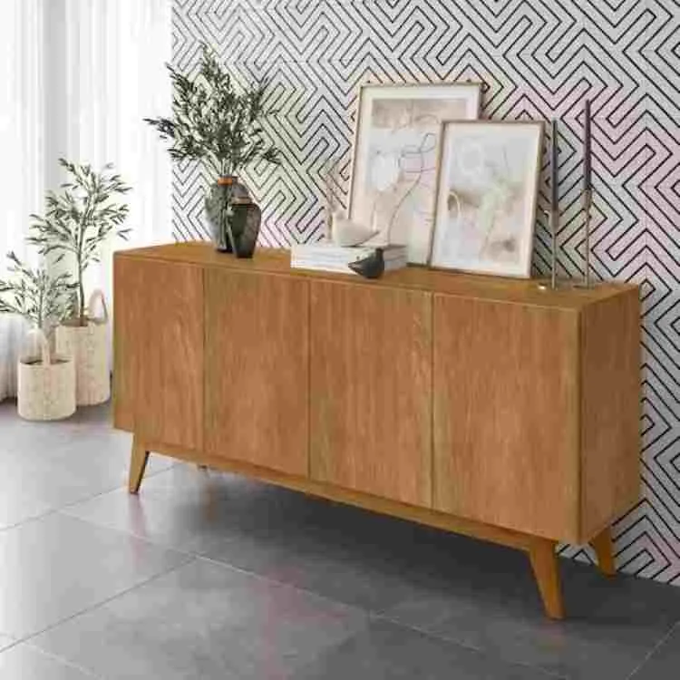 Buffet Ares Lux 4P Branco.Nature Tebarrot — Nature
