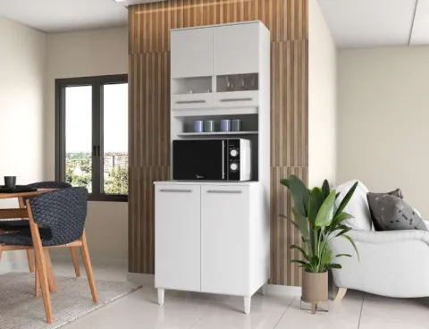 Cristaleira Livia Plus 61 4P2N Moveis Parana