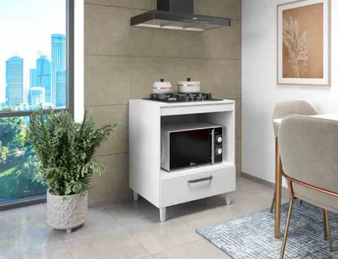 Balcao CookTop Jade 4 Bocas 1N1G Moveis Parana