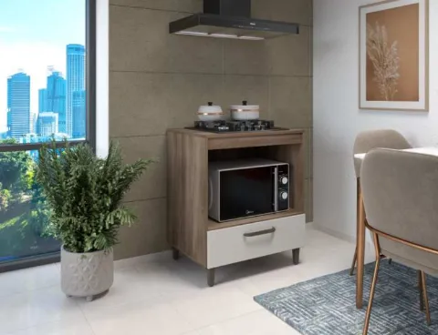 Balcao CookTop Jade 4 Bocas 1N1G Moveis Parana