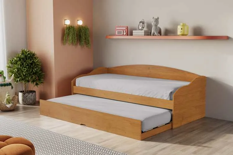 Sofá Cama Funny III Fit Coquista Moveis — Cinamomo