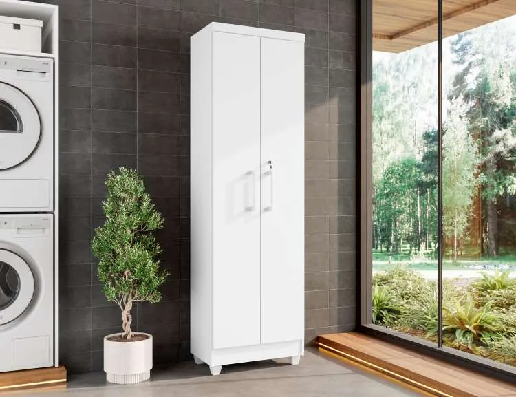 Multiuso Sapateira Isabela II 2P Rud Rack — Branco Brilho