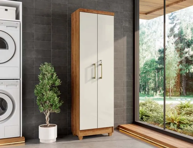 Multiuso Sapateira Isabela II 2P Rud Rack — Cedro/Areia