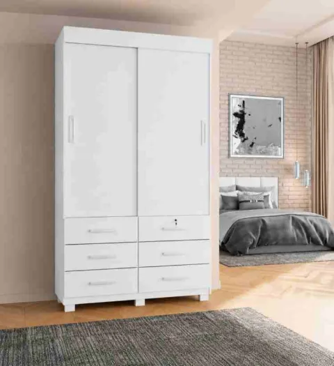 Roupeiro Buzios 2P6G 2V Rud Rack