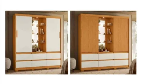 Roupeiro Camarim Atena 2P6G 4V Albatroz Moveis