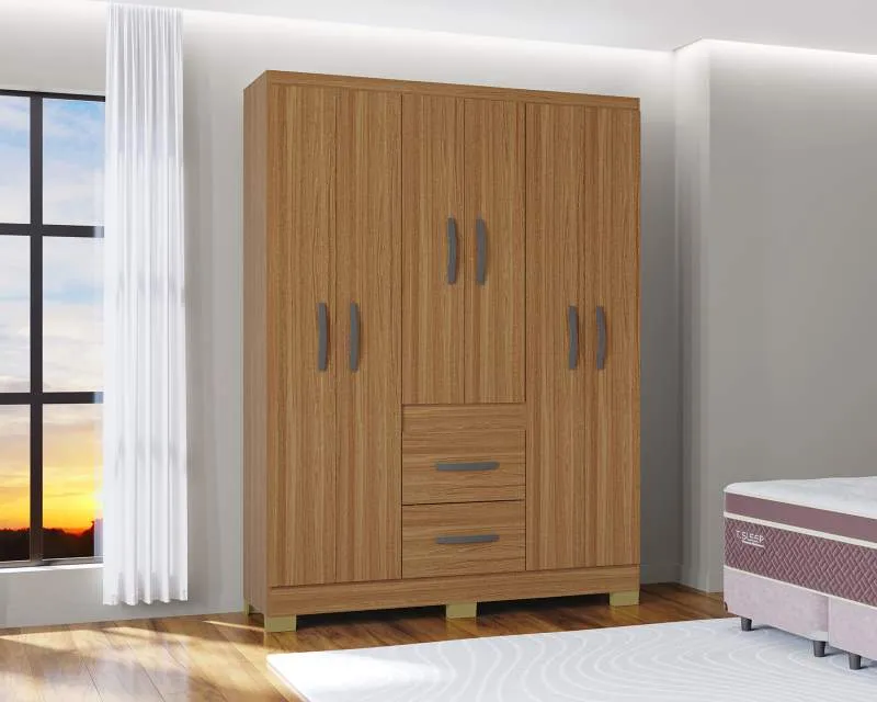 Roupeiro New Marbela 6P2G Poquema — Cinamomo