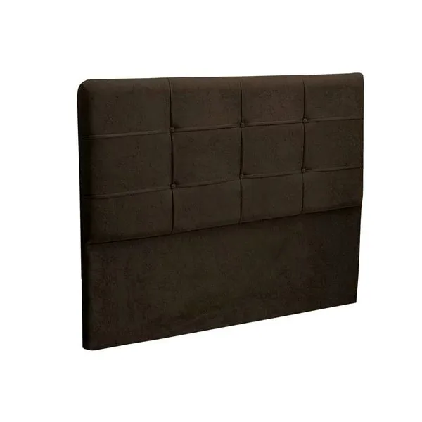 Cabeceira Queen London 160 Veludo Suede Marrom SR Cabeceiras — Veludo Suede - Marrom