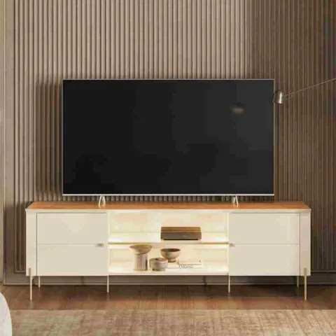 Bancada Brasilia Off White Canela Mobler