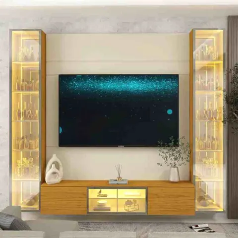 Home Luminare Reflecta 230 com LED, Espelhos e Duas Torres 9V Gelius