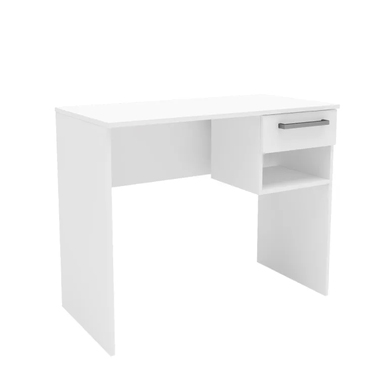 Escrivaninha 4910 com 1 Gaveta/1 Nicho I9casa Moveis — Branco