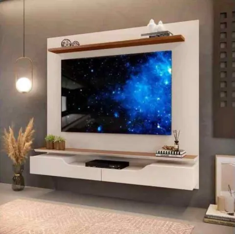 Painel Levi 160 2P Off White/Freijo DJ Moveis