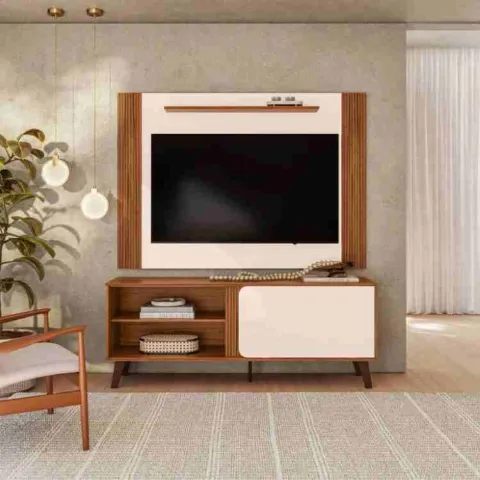 Conjunto Rack Peter + Painel Peter 150 DJ Moveis