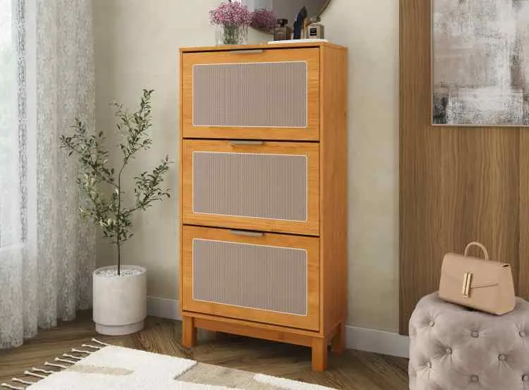 Sapateira Vivare 3P Patrimar Moveis — Cinamomo