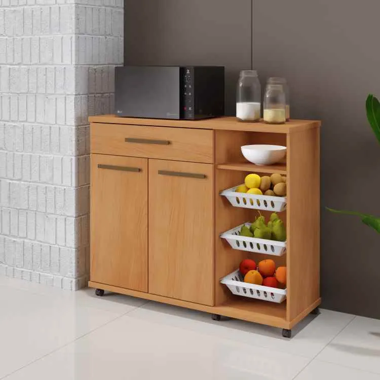 Fruteira Salinas 107 2P1G1N3Cestos Branco Arte Moveis — Cinamnomo