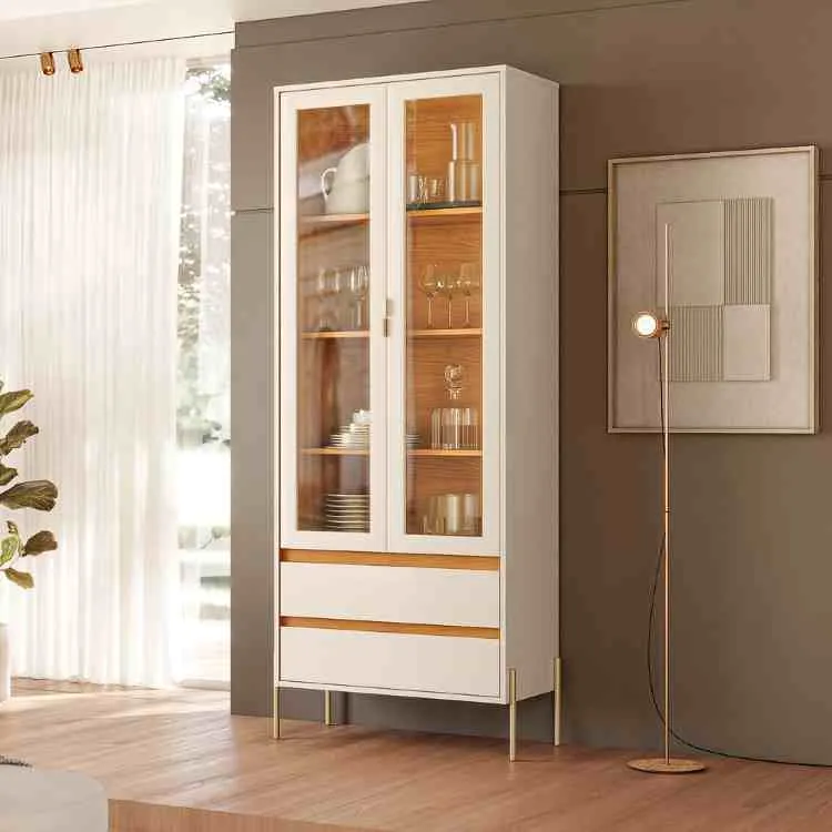 Cristaleira Brisa 2PVdr2G Madetec — Cinamomo/Off White