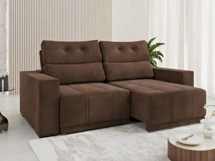 Estofado Retratil e Reclinavel Royale 200 2x100 Viero — Veludop Bombom