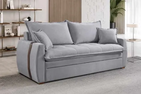 Estofado Star 28 - Living Bau - Veludo J03 Prata Starten Estofados