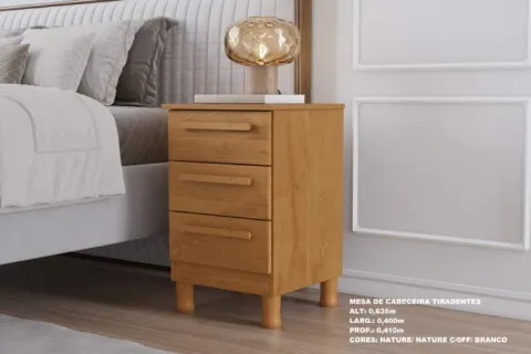 Mesa de Cabeceira Tiradentes 3G Kaiki