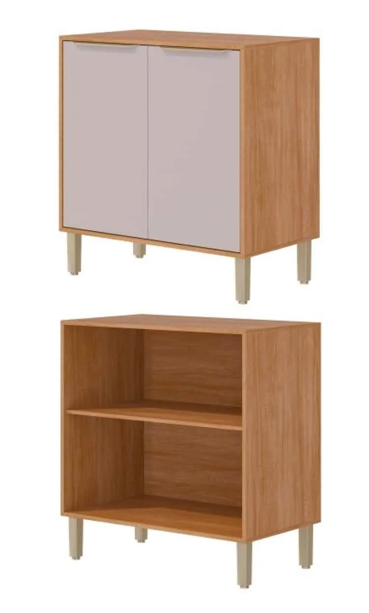 Balcao Divina/Esplendida/Celeste/Aurea 80 2P MGM Moveis — Cinamomo/Off White