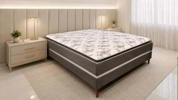Colchobox Casal Gens Pillow Top Molas Ensacadas Nosso Sonho — Colchobox Casal Gens 138x188x50