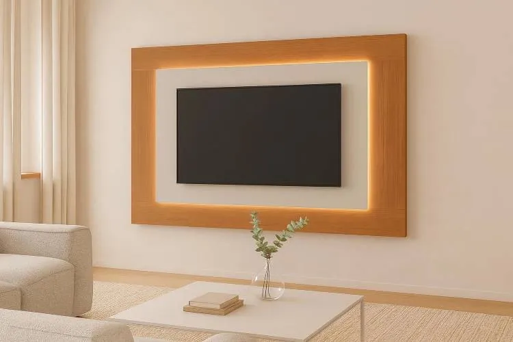 Painel Atenas 180 com LED Mavaular — Naturale/Off White