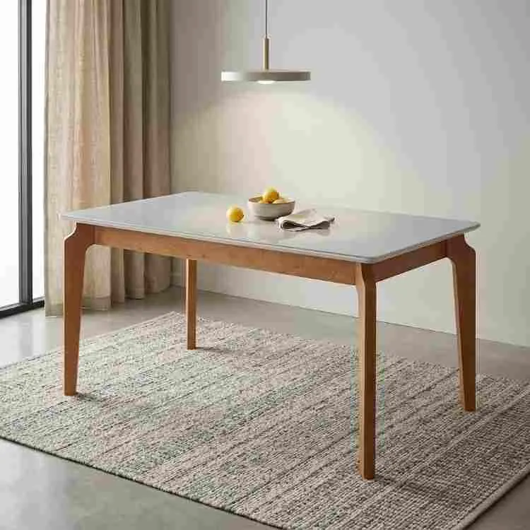 Mesa Atos 120x80 Mel/Off White Vieira Decor — Mesa Atos 120x80 - Mel/Off White