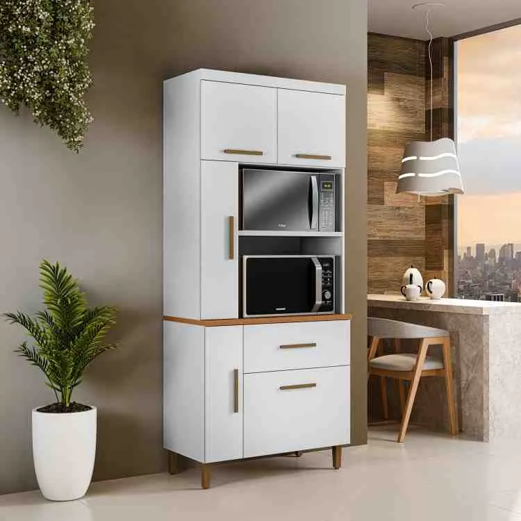 Paneleiro Multi Big 90 5P1G2N da Arte Moveis — Branco