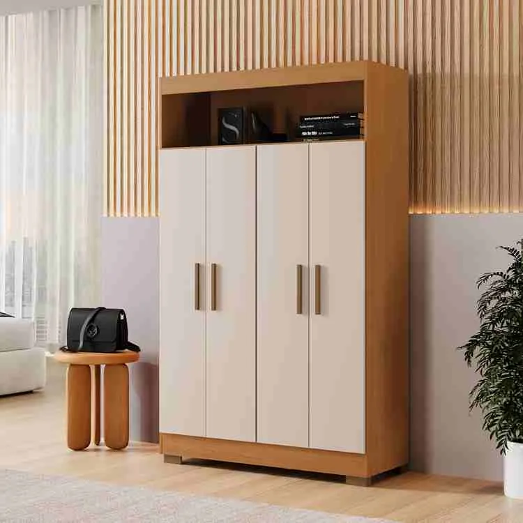 Paneleiro Multi Big 90 5P1G2N da Arte Moveis — Cinamomo/Off White