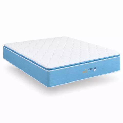 Colchao King Confort Gel Aster Molas Ensacadas 193x203x34 Sonos Colchoes