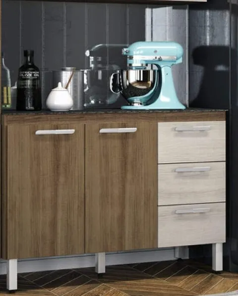 Balcao Bella 2P3G Terraro Naturale Movemax NO ESTADO