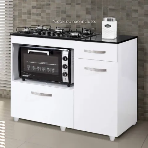 Balcao Violeta para CookTop 5 Bocas Kaiki