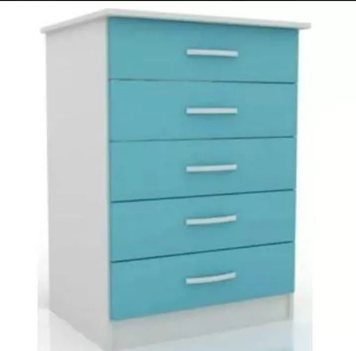 Comoda Valenca.Saquarema 5G AS Moveis — Branco/Azul