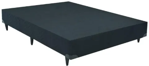 Base Casal 138x30 AirTech Progressive Suede Preto Ortobom